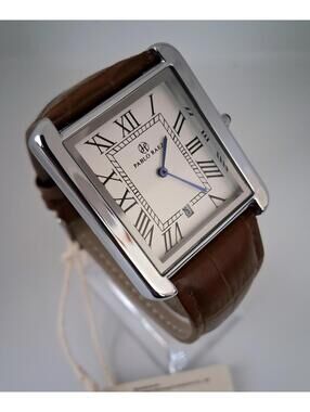 Brand New 40mm Pablo Raez Must Tank Leather Men's Watch